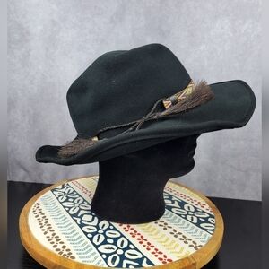 Dorfman Pacific 100% Wool Felt Hat Men's Dakota In Black Size M